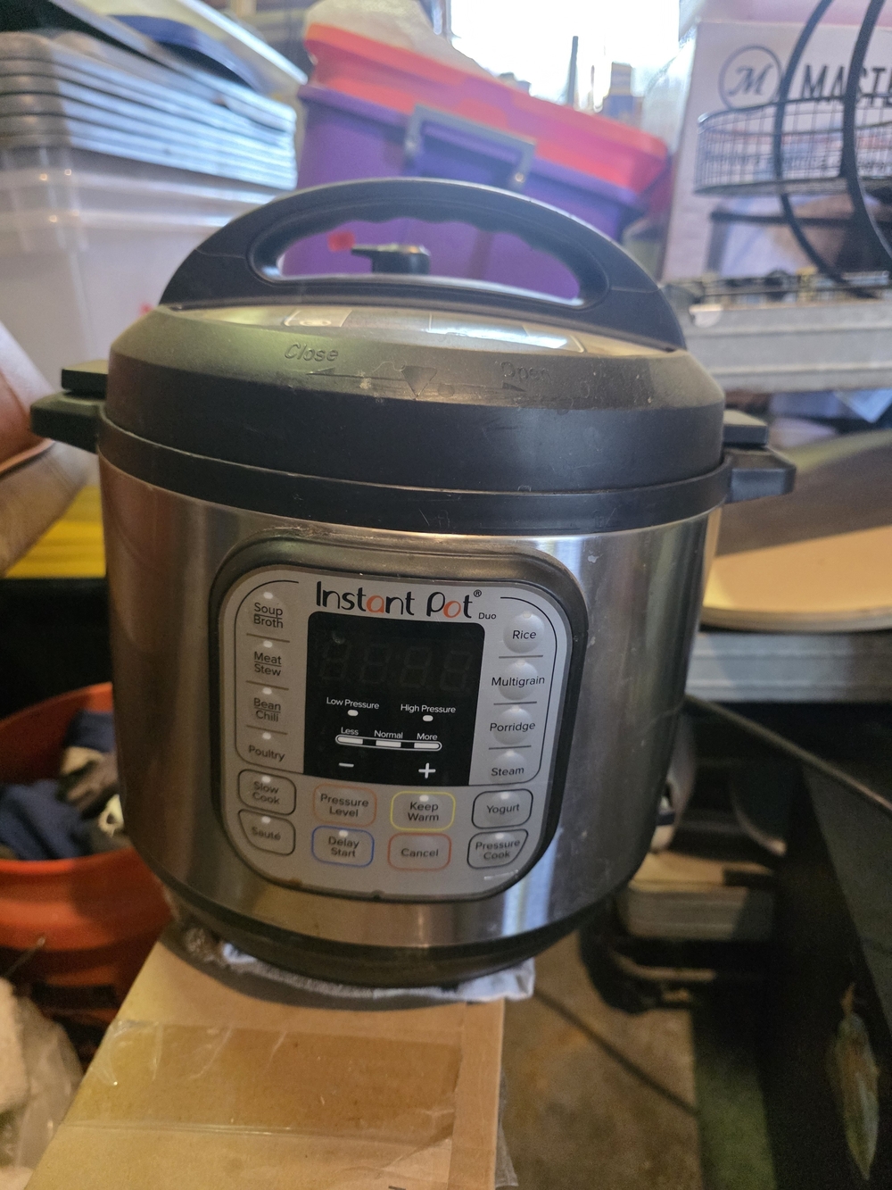 Instant Pot Duo Electric Pressure Cooker - Stainless Steel & Black